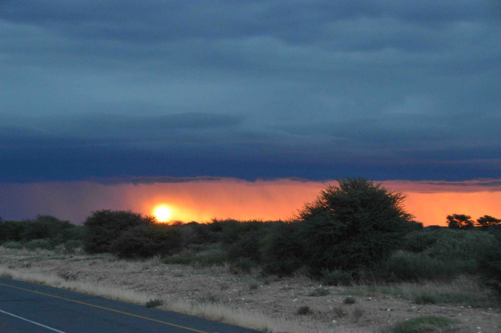 The awesome sunset storm
